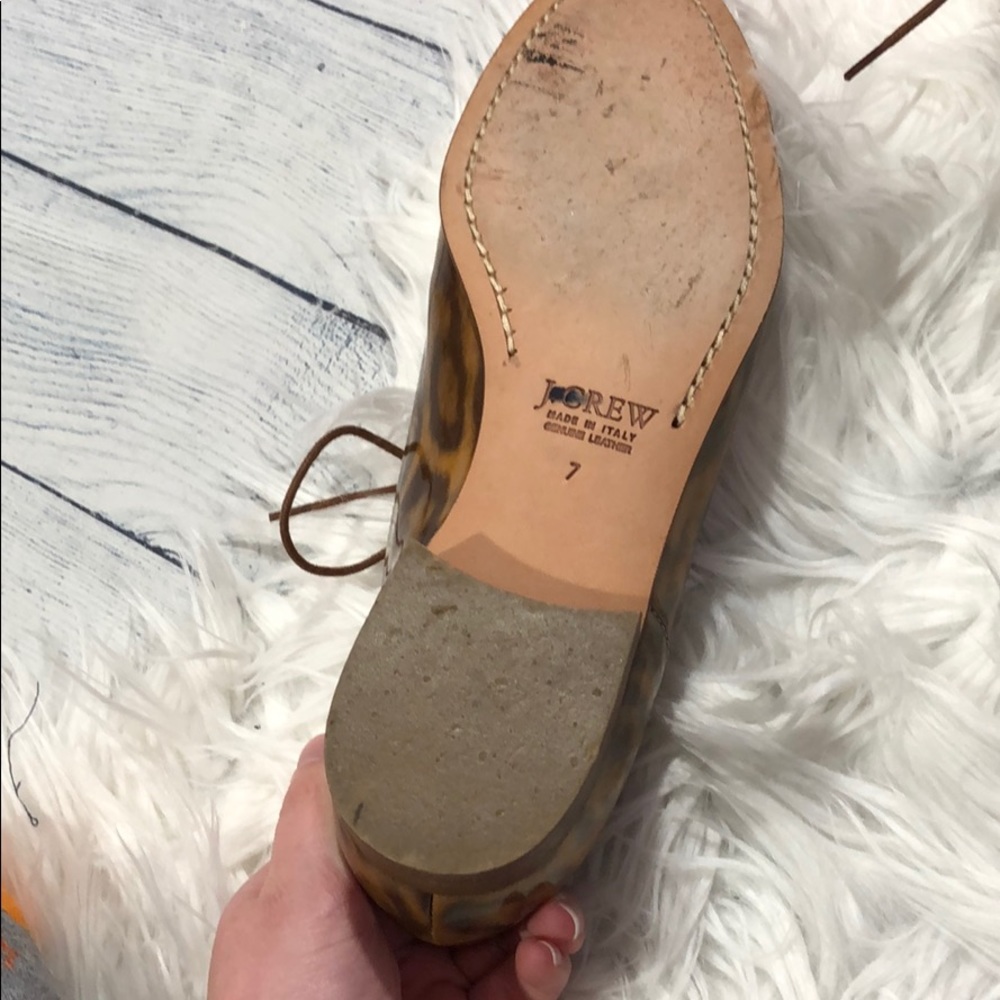 J. Crew Eddie Patent Leather Leopard Oxfords - Picture 10 of 11